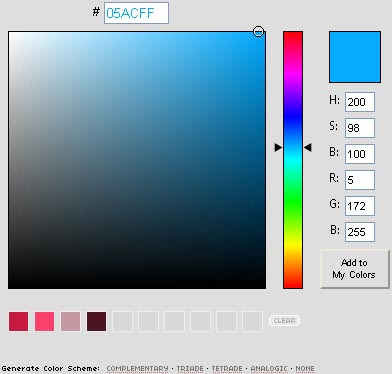 codigo de colores html