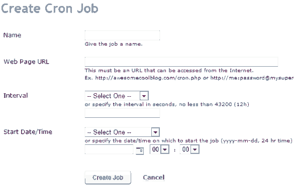 crear cron jobs