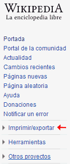 menu barra lateral wikipedia