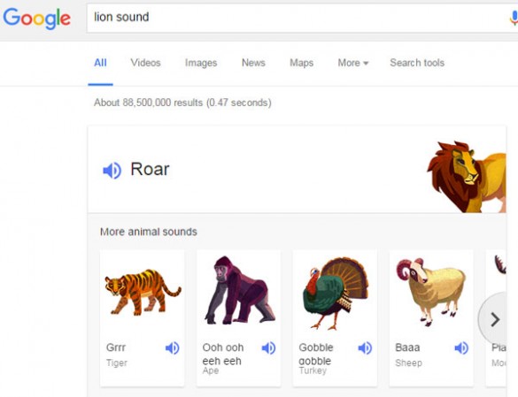 sonidos animales google