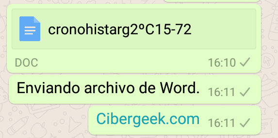 whatsapp archivo excel word powerpoint